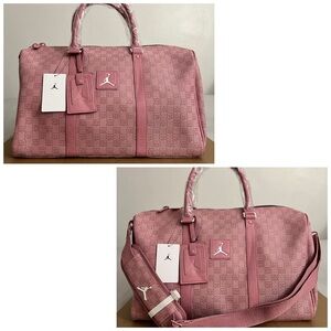 Air Jordan Duffle Bag Medium 25L Monogram  Pink Glaze Cross Body Strap MA0759-AF